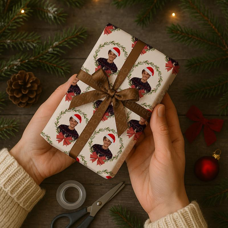 Funny Christmas Conrad Fisher Gift Wrap Papers, Team Conrad, Gift for Christmas Holiday, Xmas Wrap Papers in Matte, Satin Material