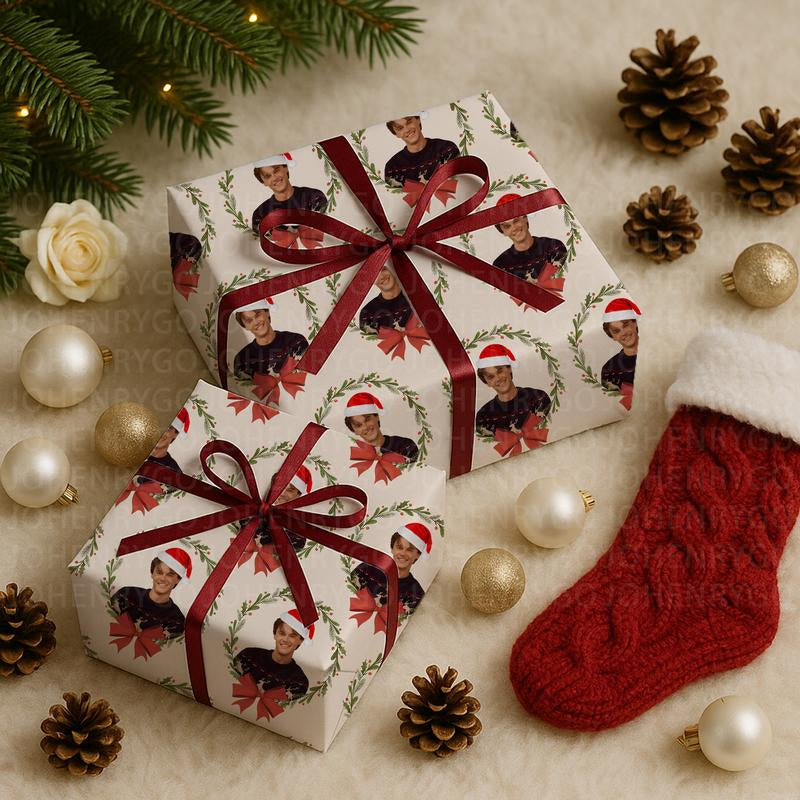 Funny Christmas Conrad Fisher Gift Wrap Papers, Team Conrad, Gift for Christmas Holiday, Xmas Wrap Papers in Matte, Satin Material