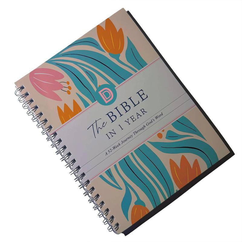The Study the Bible for 1 Year - 52 Week Bible Journal, Bible Study Book, Personal Organizer, Office Stationery & Supplies, Gift for Women & Men
